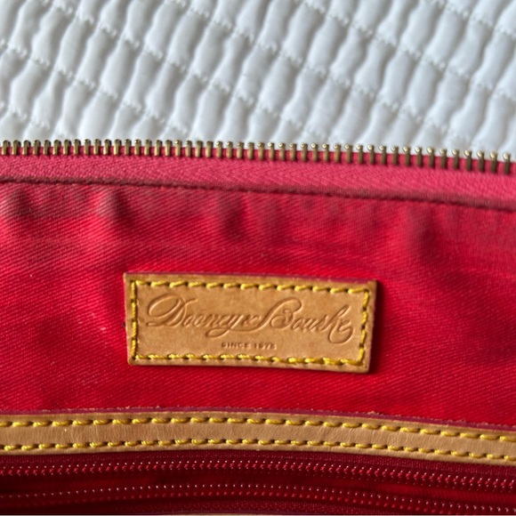 Dooney & Bourke Bougainvillea Zip Top Shopper Bag Purse Tote Pink Floral - Picture 7 of 12